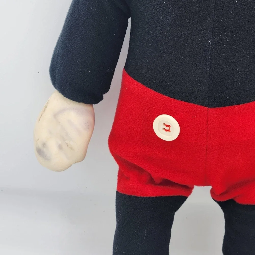 Vintage 1970s Marching Mickey Mouse Plush Doll Hasbro Walt Disney‎